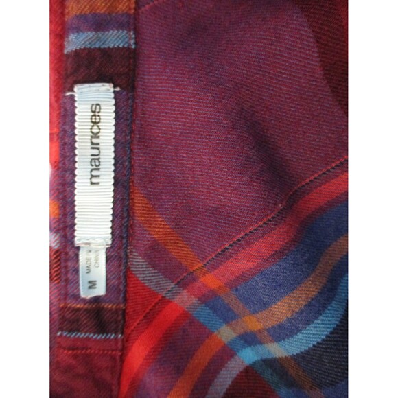 Maurices Women's Flannel Top Size M Long Sleeve Multicolored Plaid - Picture 3 of 5